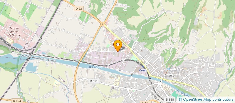 localisation de l'entreprise MONSIEUR CHRISTOPHE NAILLET  CREST