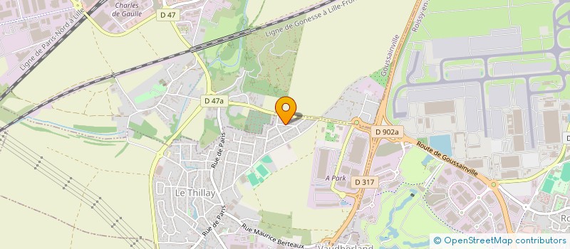 localisation de l'entreprise MONSIEUR CHRISTOPHE NAMBRUIDE  LE THILLAY