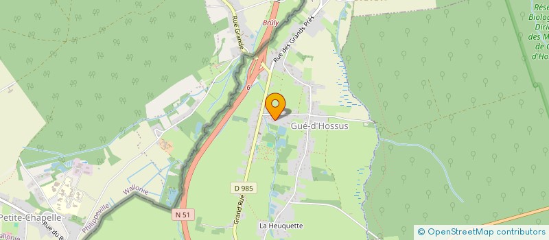 localisation de l'entreprise MONSIEUR CHRISTOPHE NAMECHE  GUE-D'HOSSUS