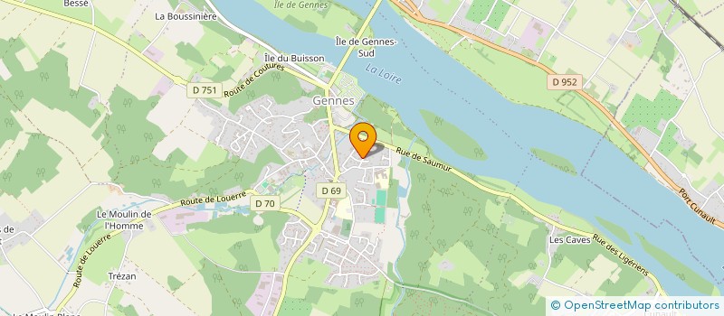 localisation de l'entreprise MONSIEUR CHRISTOPHE NATU  GENNES-VAL-DE-LOIRE