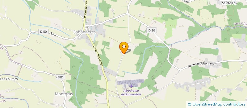 localisation de l'entreprise MONSIEUR CHRISTOPHE NEGRE  SABONNERES