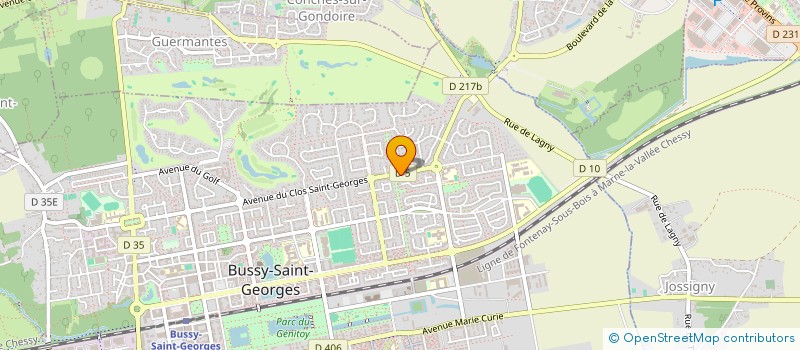 localisation de l'entreprise MONSIEUR CHRISTOPHE NGUYEN  BUSSY-SAINT-GEORGES