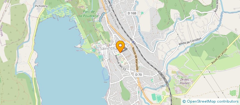 localisation de l'entreprise MONSIEUR CHRISTOPHE NICAUD  SAINT-CHAMAS