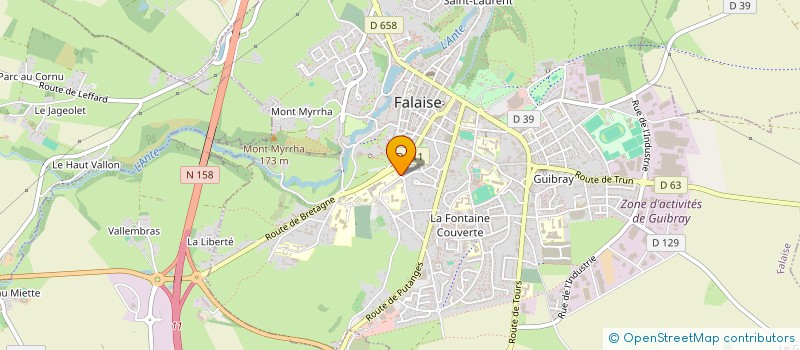 localisation de l'entreprise MONSIEUR CHRISTOPHE NICOLAS  FALAISE