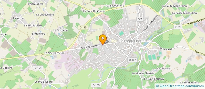 localisation de l'entreprise MONSIEUR CHRISTOPHE NICOLAS à LE LOROUX-BOTTEREAU