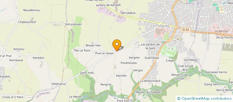 localisation de l'entreprise MONSIEUR CHRISTOPHE NICOLAS  LE FOLGOET