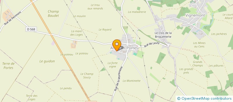 localisation de l'entreprise MONSIEUR CHRISTOPHE NICOLAS  ANTHEUIL-PORTES