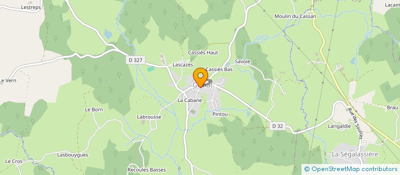 localisation de l'entreprise MONSIEUR CHRISTOPHE NIGOU à GLENAT