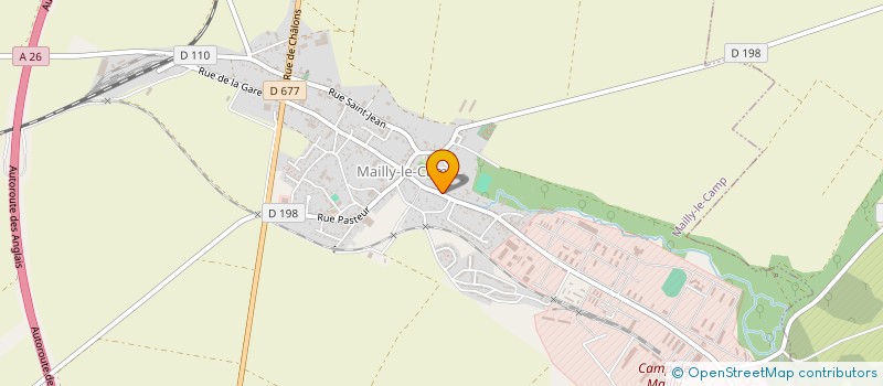 localisation de l'entreprise MONSIEUR CHRISTOPHE NINET  MAILLY-LE-CAMP