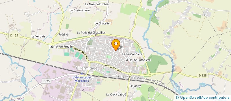 localisation de l'entreprise MONSIEUR CHRISTOPHE NOBE  L'HERMITAGE