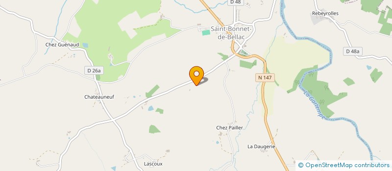 localisation de l'entreprise MONSIEUR CHRISTOPHE NOEL à SAINT-BONNET-DE-BELLAC