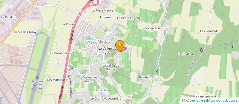 localisation de l'entreprise MONSIEUR CHRISTOPHE NOUVEAU  PARCAY-MESLAY