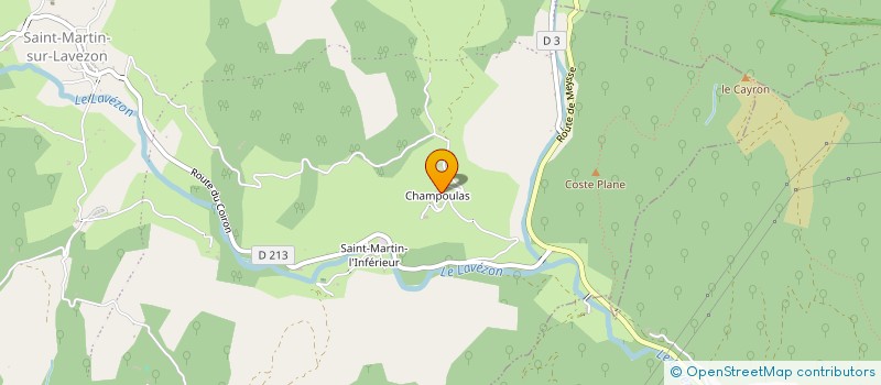 localisation de l'entreprise MONSIEUR CHRISTOPHE NOUZARET  SAINT-MARTIN-SUR-LAVEZON