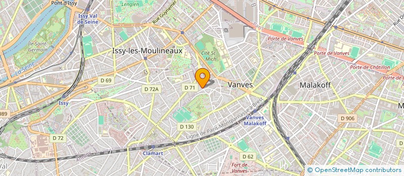 localisation de l'entreprise MONSIEUR CHRISTOPHE OBRY  VANVES