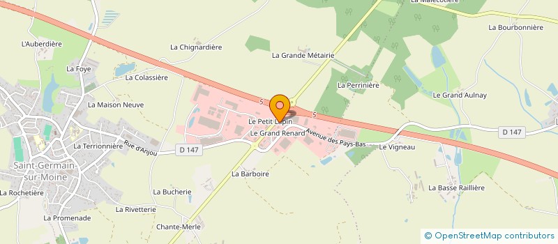 localisation de l'entreprise MONSIEUR CHRISTOPHE OGERON à SEVREMOINE