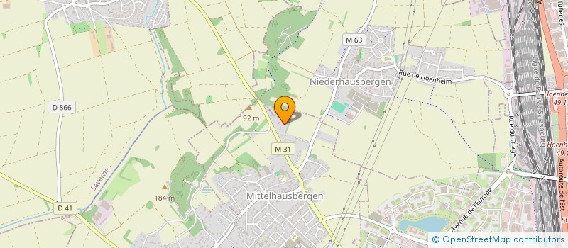 localisation de l'entreprise MONSIEUR CHRISTOPHE OHLMANN  MITTELHAUSBERGEN