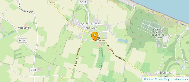 localisation de l'entreprise MONSIEUR CHRISTOPHE OLARD  SAINT-LAURENT-SUR-MER