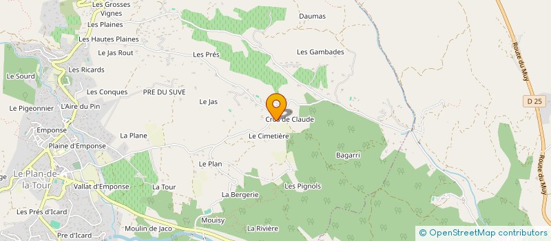 localisation de l'entreprise MONSIEUR CHRISTOPHE OLIVIER  LE PLAN-DE-LA-TOUR