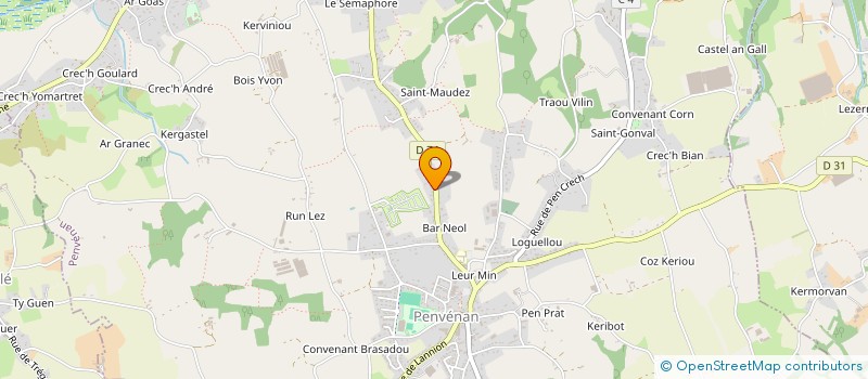 localisation de l'entreprise MONSIEUR CHRISTOPHE OLLIER  PENVENAN