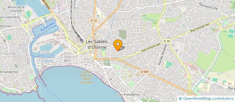localisation de l'entreprise MONSIEUR CHRISTOPHE ORION à LES SABLES D'OLONNE