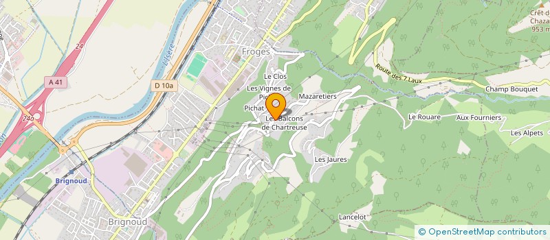 localisation de l'entreprise MONSIEUR CHRISTOPHE ORSOLINI à FROGES