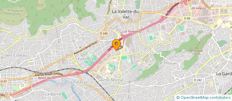 localisation de l'entreprise MONSIEUR CHRISTOPHE ORTEGA  TOULON