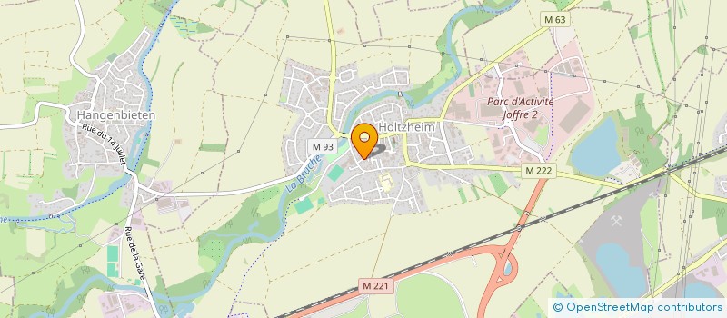 localisation de l'entreprise MONSIEUR CHRISTOPHE OTT  HOLTZHEIM