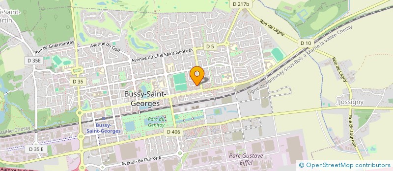 localisation de l'entreprise MONSIEUR CHRISTOPHE OUBADJI  BUSSY-SAINT-GEORGES