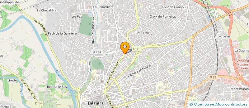 localisation de l'entreprise MONSIEUR CHRISTOPHE OURADOU à BEZIERS