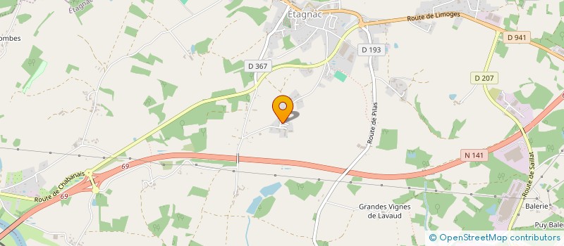 localisation de l'entreprise MONSIEUR CHRISTOPHE OUVRIER BONNAZ  ETAGNAC