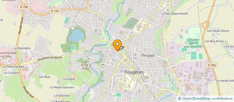 localisation de l'entreprise MONSIEUR CHRISTOPHE PACE  FOUGERES