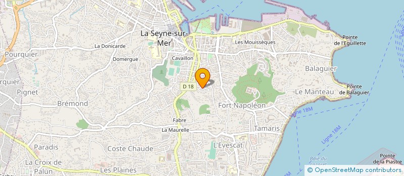 localisation de l'entreprise MONSIEUR CHRISTOPHE PACHOLSKI à LA SEYNE-SUR-MER