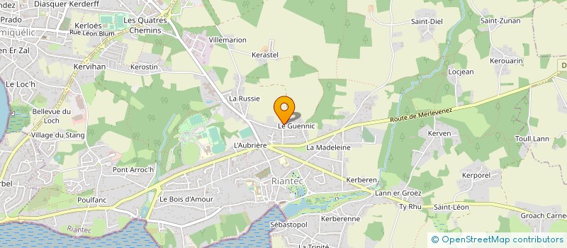 localisation de l'entreprise MONSIEUR CHRISTOPHE PADELLEC  RIANTEC