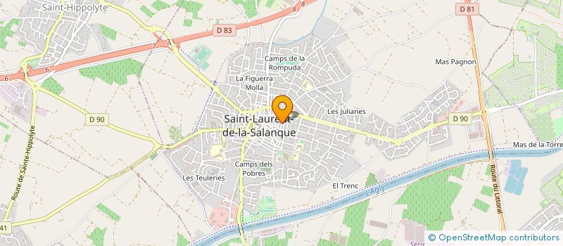 localisation de l'entreprise MONSIEUR CHRISTOPHE PAGES à SAINT-LAURENT-DE-LA-SALANQUE