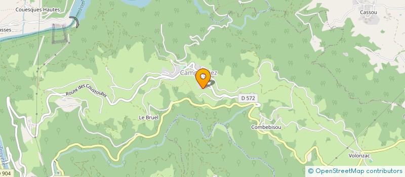 localisation de l'entreprise MONSIEUR CHRISTOPHE PAGES  CAMPOURIEZ