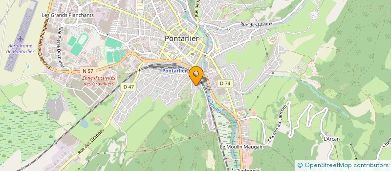 localisation de l'entreprise MONSIEUR CHRISTOPHE PAGET  PONTARLIER