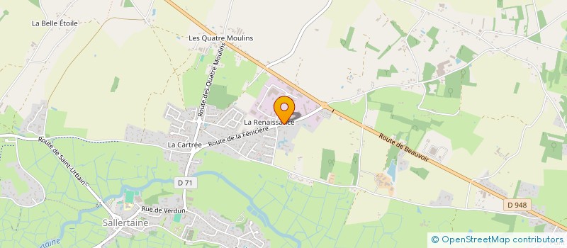 localisation de l'entreprise MONSIEUR CHRISTOPHE PAGNEUX à SALLERTAINE