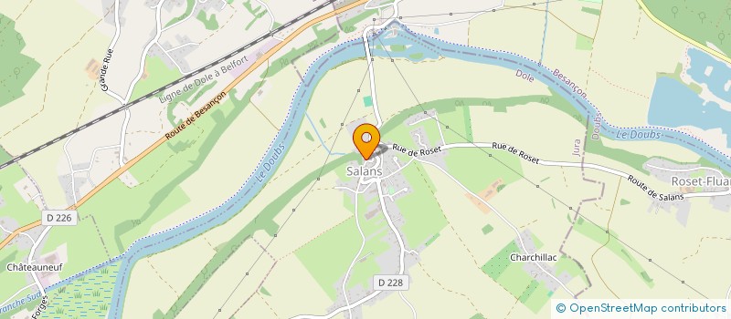 localisation de l'entreprise MONSIEUR CHRISTOPHE PAGNIER  SALANS