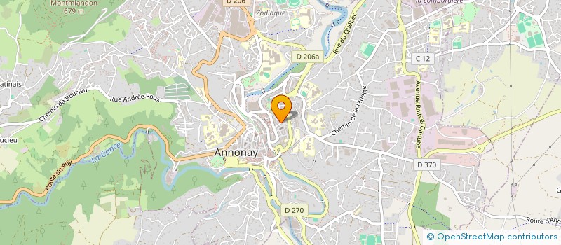 localisation de l'entreprise MONSIEUR CHRISTOPHE PAILLE  ANNONAY