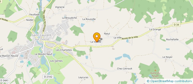 localisation de l'entreprise MONSIEUR CHRISTOPHE PAILLER  SAINT-LAURENT-SUR-GORRE