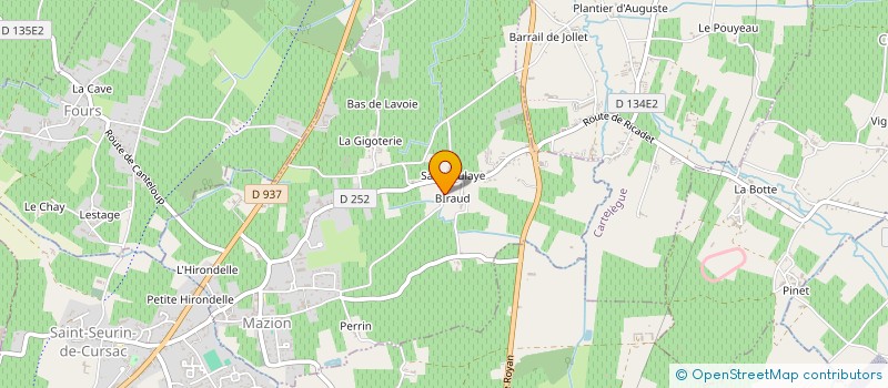 localisation de l'entreprise MONSIEUR CHRISTOPHE PAIN  MAZION