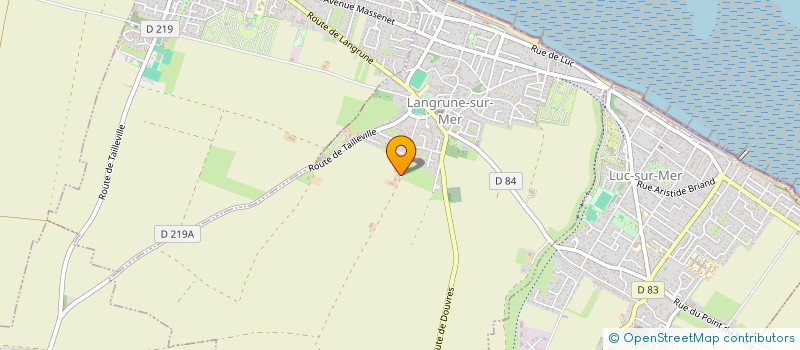 localisation de l'entreprise MONSIEUR CHRISTOPHE PAISANT  LANGRUNE-SUR-MER