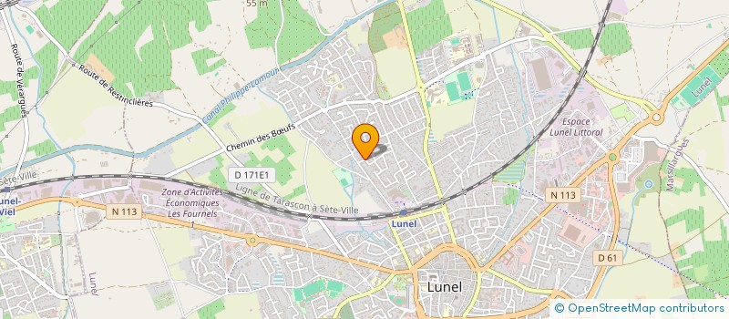 localisation de l'entreprise MONSIEUR CHRISTOPHE PAJARD  LUNEL