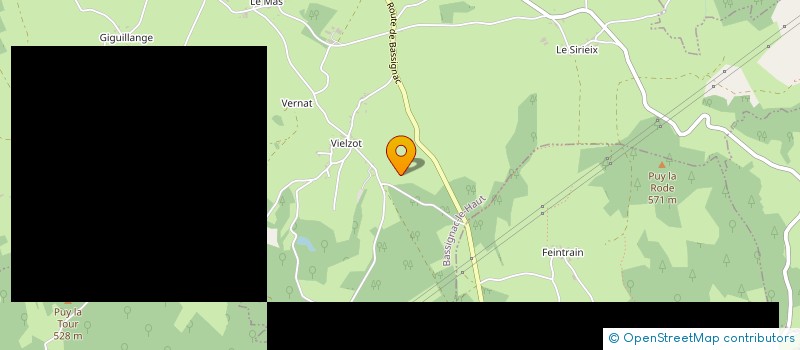 localisation de l'entreprise MONSIEUR CHRISTOPHE PANTENE  BASSIGNAC-LE-HAUT