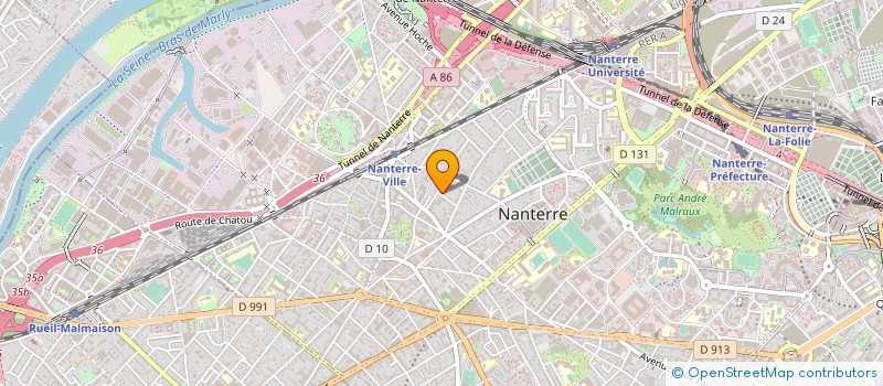 localisation de l'entreprise MONSIEUR CHRISTOPHE PAQUIGNON  NANTERRE