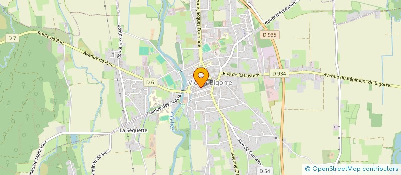 localisation de l'entreprise MONSIEUR CHRISTOPHE PARCQ  VIC-EN-BIGORRE