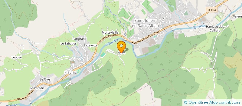 localisation de l'entreprise MONSIEUR CHRISTOPHE PARFAIT  FLAVIAC