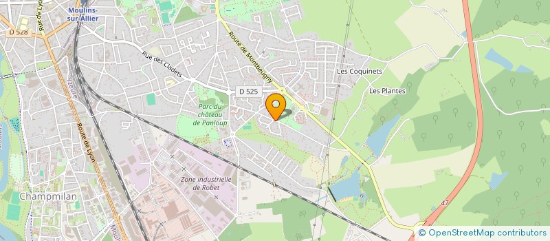 localisation de l'entreprise MONSIEUR CHRISTOPHE PARGUEL à YZEURE