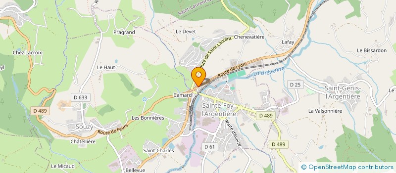 localisation de l'entreprise MONSIEUR CHRISTOPHE PARIGI  SAINT-GENIS-L'ARGENTIERE