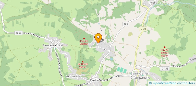 localisation de l'entreprise MONSIEUR CHRISTOPHE PARRA  SAINT-GENES-CHAMPANELLE